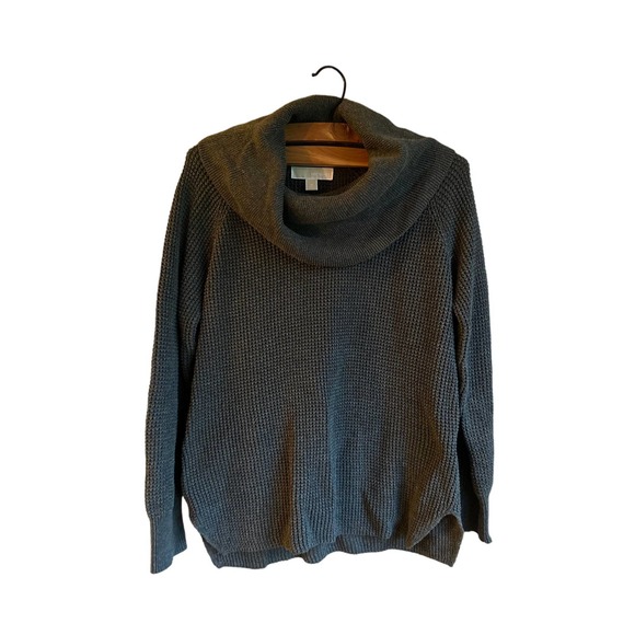 MICHAEL Michael Kors Womens Cowl Neck Sweater Long Sleeve‎ Knit Gray Size Medium - Picture 1 of 3